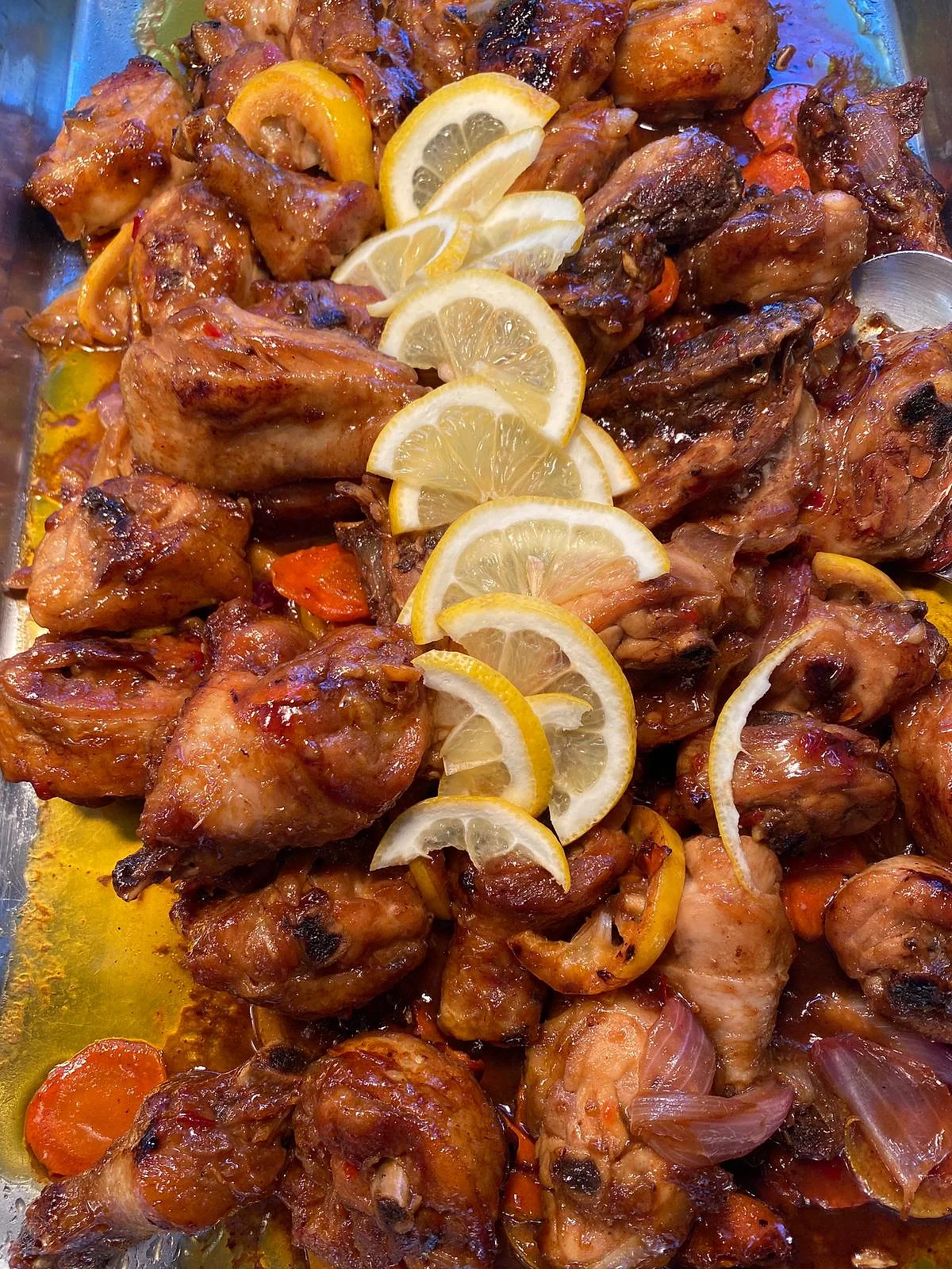 Poulpe à la réunionnaise doré