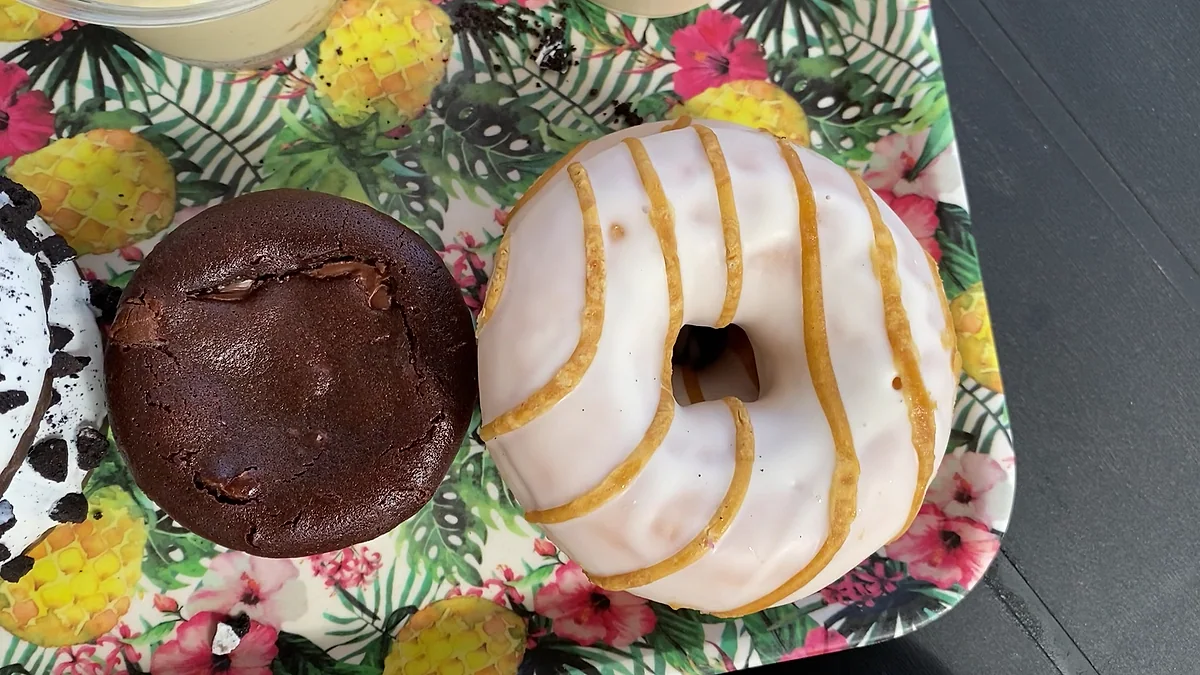 Pâtisseries décorées à la main